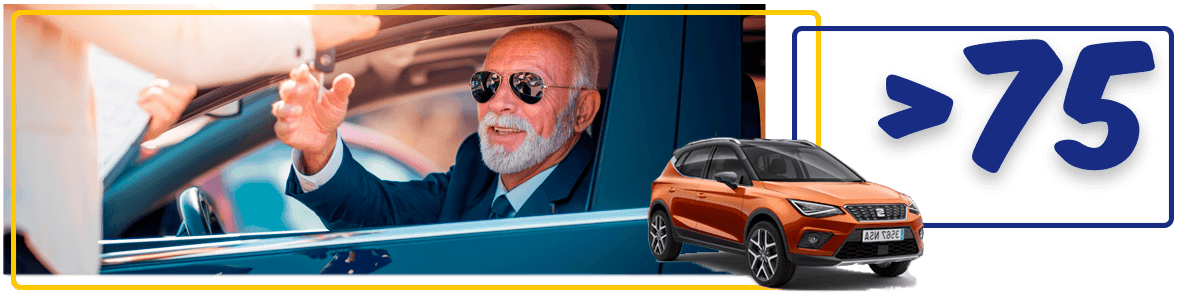alquiler de coches para mayores de 75 años