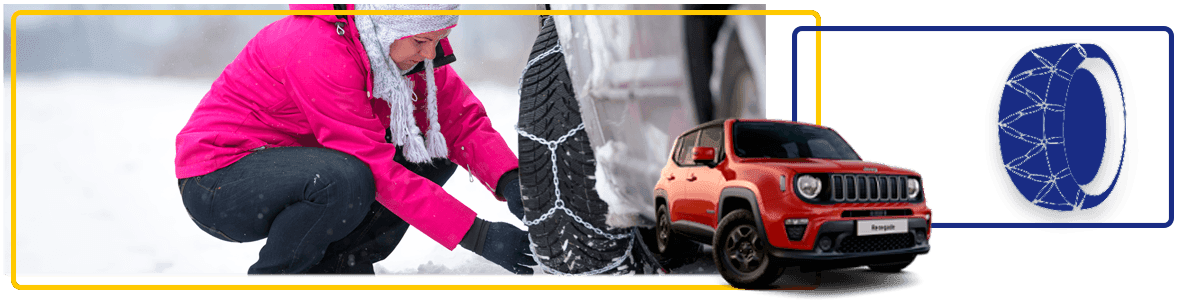 alquiler de coches con cadenas para la nieve