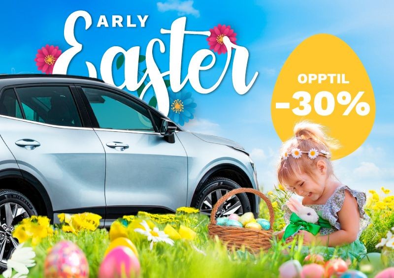 OPPTIL -30 % 🥚 PÅ TIDLIG PÅSKE