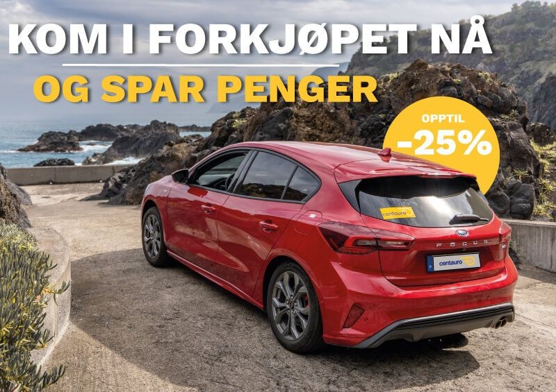 OPPTIL -25 % 🏃‍♀️ FOR Å KOMME FØRST 🚗