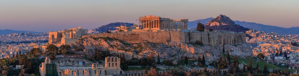 L'Acropole au coucher du soleil, Athènes