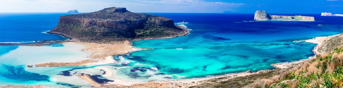 Balos Bay on the Island of Crete, Greece