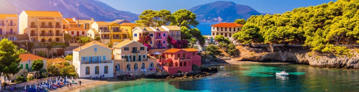 Assos village in Kefalonia, Greece