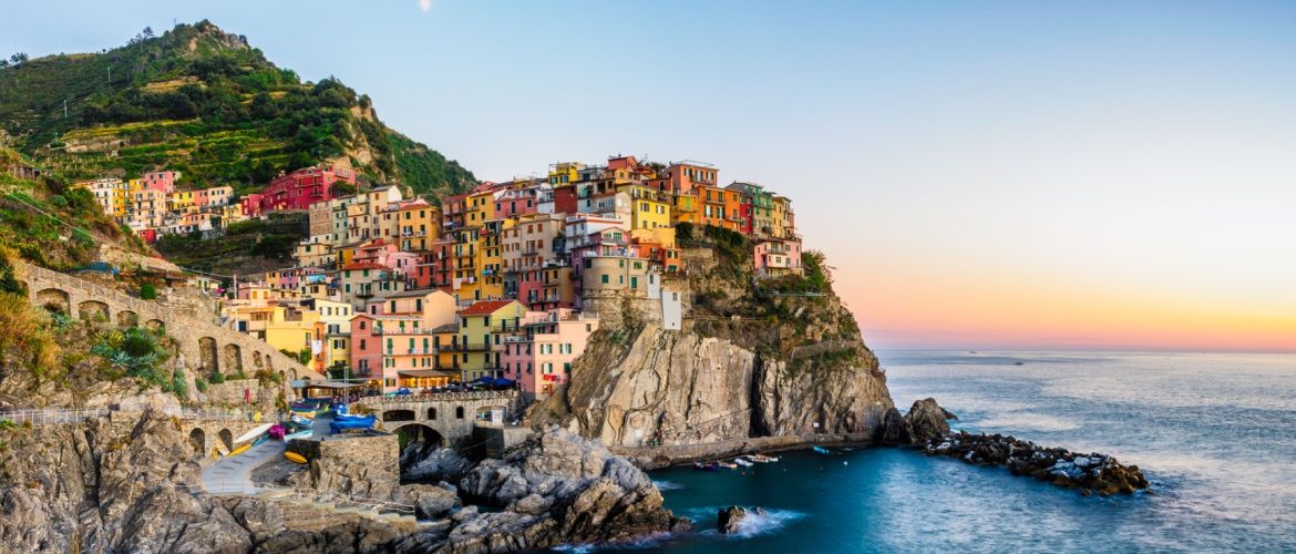 Atardecer sobre Maranola, en Le Cinque Terre