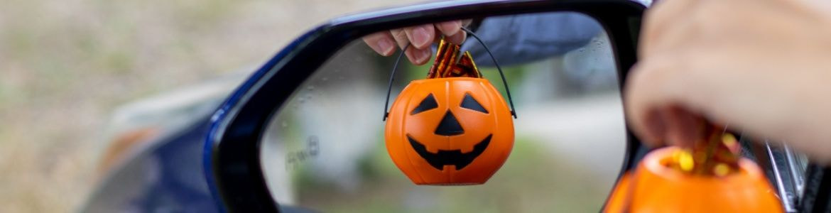 pumpkin mirror car