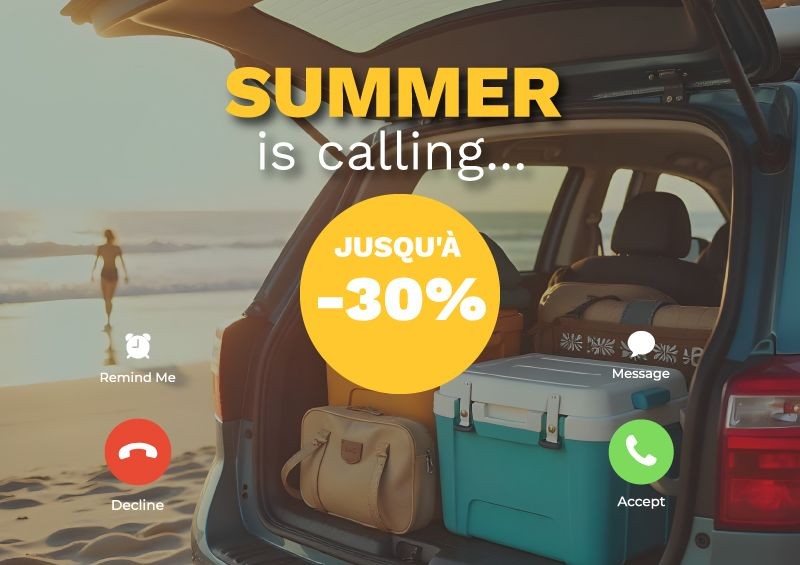 JUSQU'A -30 % 🌞 L'ETE VOUS APPELLE 📞