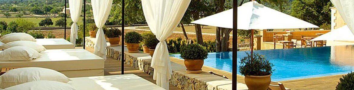 Summer terraces in Majorca, convertible car hire