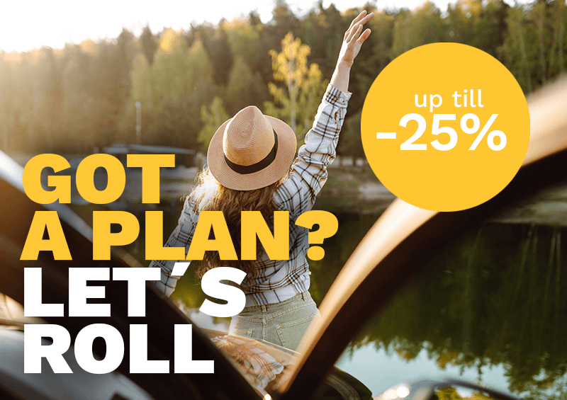Upp till -25% 🤔Got a plan? Let's roll! 🚗💨