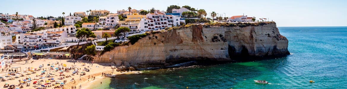 Platja de Carvoeiro a Faro Portugal