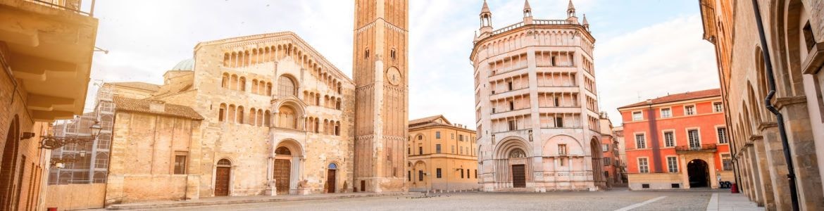 praça central de Parma em Itália