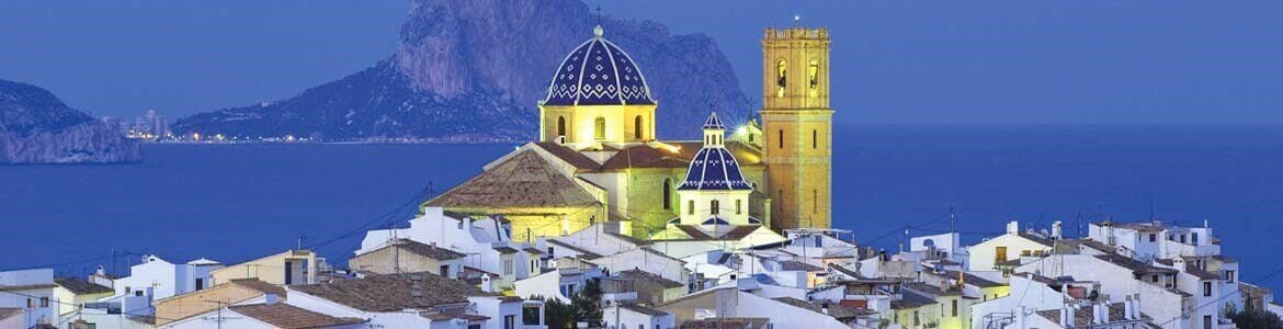 Route with van in Benidorm, Altea, Costa Blanca