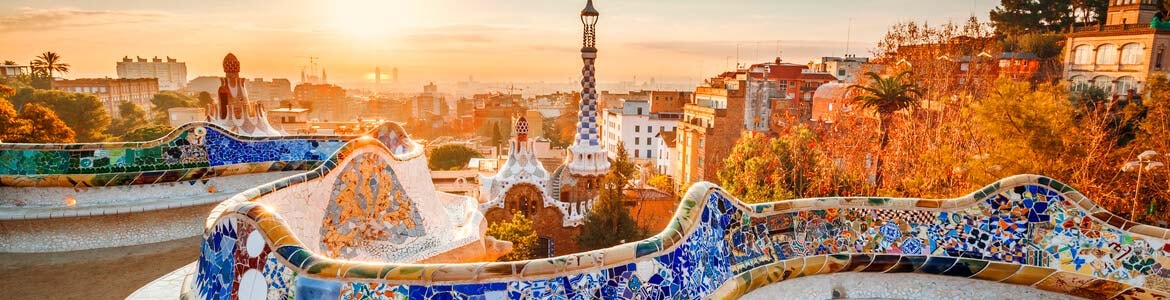 Gaudis Park Guell i Barcelona